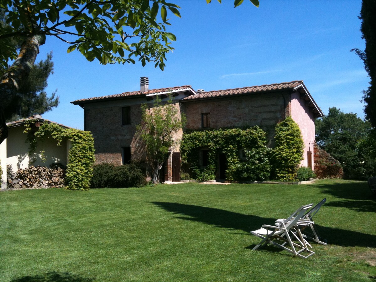 Large green and peaceful courtyard